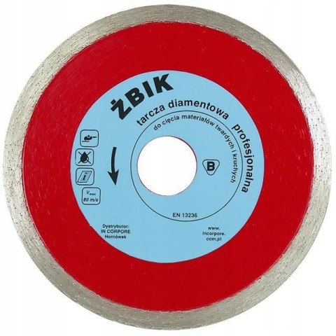TARCZA DIAMENTOWA GŁADKA ŻBIK 250MM IN CORPORE