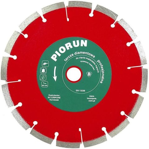 TARCZA DIAMENTOWA SEGMENTOWA PIORUN 230MM IN CORPORE TARCZA DIAMENTOWA SEGMENTOWA PIORUN 230MM IN CORPORE