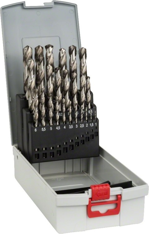 KOMPLET WIERTEŁ DO METALU HSS-G ZESTAW 25 SZT BOSCH KOMPLET WIERTEŁ DO METALU HSS-G ZESTAW 25 SZT BOSCH