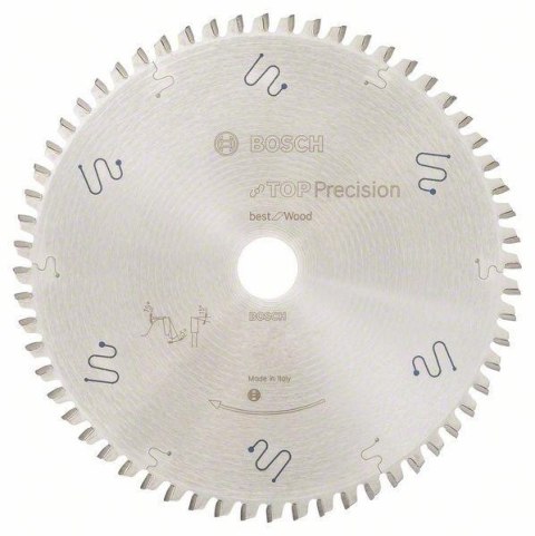 PIŁA TARCZOWA TOP PRECISION BS WO B305*30/72 BOSCH PIŁA TARCZOWA TOP PRECISION BS WO B305*30/72 BOSCH