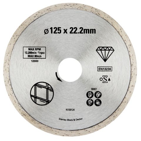 SZLIFIERKA KĄTOWA 125MM 850W+STA38107+STA38007 STANLEY SZLIFIERKA KĄTOWA 125MM 850W+STA38107+STA38007 STANLEY