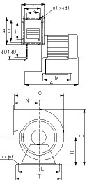 WENTYLATOR WBN-130/2 1F TYWENT