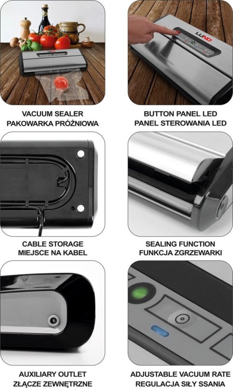PAKOWARKA PRÓŻNIOWA DO ŻYWNOŚCI 175W LUND PAKOWARKA PRÓŻNIOWA DO ŻYWNOŚCI 175W LUND