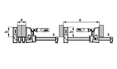 ŚCISK STOLARSKI POŁNOWYMIAROWY REGULOWANY 800*95MM. BESSEY ŚCISK STOLARSKI POŁNOWYMIAROWY REGULOWANY 800*95MM. BESSEY