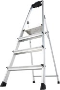DRABINA ALUMINIOWA WOLNOSTOJĄCA SAFETY PLUS LINE 4 SZCZEBLE KRAUSE