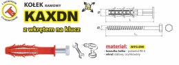 KOŁEK RAMOWY WSZECHSTRONNY KAXDN 12*100MM NYLON UN