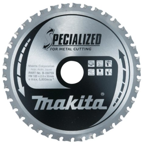 PIŁA SPIEKOWA DO METALU 185*30 38Z MAKITA PIŁA SPIEKOWA DO METALU 185*30 38Z MAKITA