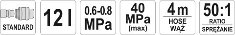SMAROWNICA, TOWOTNICA, TAWOTNICA PNEUMATYCZNA YATO SMAROWNICA, TOWOTNICA, TAWOTNICA PNEUMATYCZNA YATO