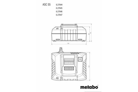 ŁADOWARKA ASC 55 12-36 V AIR COOLED METABO ŁADOWARKA ASC 55 12-36 V AIR COOLED METABO