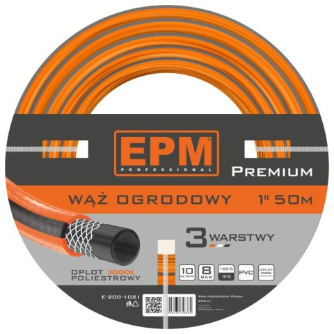 EPM | Wąż zbrojony do urządzeń zraszających 1" 50M PREMIUM | PODLEWANIE, NAWADNIANIE, UV EPM | Wąż zbrojony do urządzeń zraszających 1" 50M PREMIUM | PODLEWANIE, NAWADNIANIE, UV