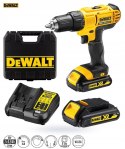 WIERTARKO WKRĘTARKA AKUMULATOROWA XR 18V 2*1,3AH DEWALT