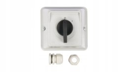 ŁĄCZNIK KRZYWKOWY 0-1 3P 63A IP44 ŁUK 63-13 W OBUDOWIE ELEKTROMET