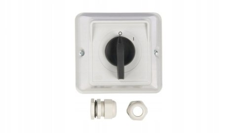 ŁĄCZNIK KRZYWKOWY 0-1 3P 63A IP44 ŁUK 63-13 W OBUDOWIE ELEKTROMET ŁĄCZNIK KRZYWKOWY 0-1 3P 63A IP44 ŁUK 63-13 W OBUDOWIE ELEKTROMET