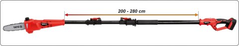 OKRZESYWARKA NA WYSIĘGNIKU 18V 2.0-2.8M 2AH YATO OKRZESYWARKA NA WYSIĘGNIKU 18V 2.0-2.8M 2AH YATO