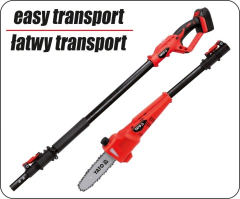 OKRZESYWARKA NA WYSIĘGNIKU 18V 2.0-2.8M 2AH YATO OKRZESYWARKA NA WYSIĘGNIKU 18V 2.0-2.8M 2AH YATO
