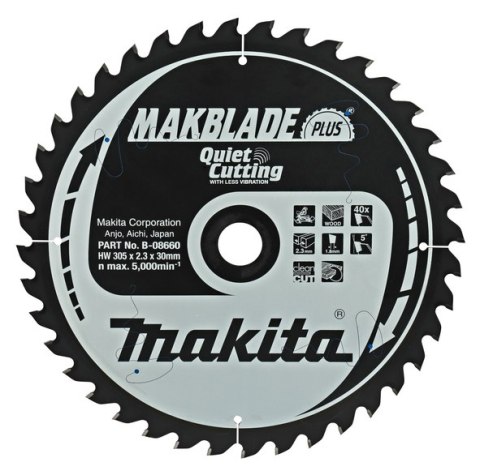 PIŁA SPIEKOWA 305*30/40Z MAKITA PIŁA SPIEKOWA 305*30/40Z MAKITA