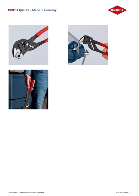 SZCZYPCE-KLUCZ OKSYDOWANE 300MM KNIPEX SZCZYPCE-KLUCZ OKSYDOWANE 300MM KNIPEX