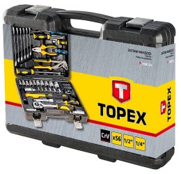 ZESTAW NARZĘDZI 56 SZTUK TOPEX