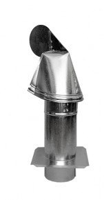 KOMINEK WENTYLACYJNY OCYNKOWANY HUZAR Z PŁYTĄ 130MM KOMINEK WENTYLACYJNY OCYNKOWANY HUZAR Z PŁYTĄ 130MM