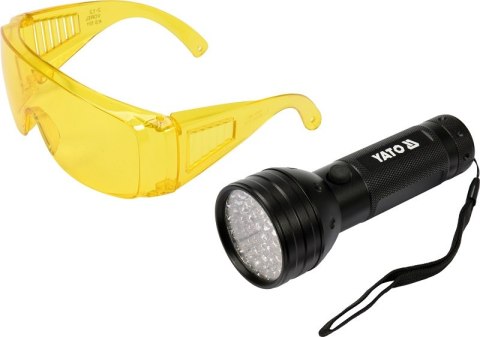 ZESTAW LATARKA UV 51 LED I OKULARY ZESTAW LATARKA UV 51 LED I OKULARY
