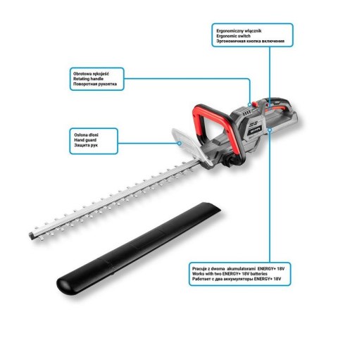 AKUMULATOROWE NOŻYCE DO ŻYWOPOŁOTU 36V ENERGY+ GRAPHITE AKUMULATOROWE NOŻYCE DO ŻYWOPOŁOTU 36V ENERGY+ GRAPHITE