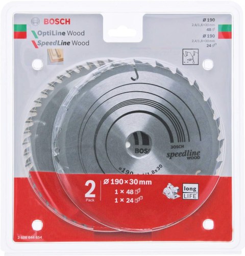 TARCZA PILARSKA 190*30/48 T 2 SZT. BOSCH TARCZA PILARSKA 190*30/48 T 2 SZT. BOSCH