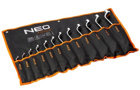 KLUCZE OCZKOWE ODGIĘTE 6-32MM, 12 SZTUK NEO KLUCZE OCZKOWE ODGIĘTE 6-32MM, 12 SZTUK NEO