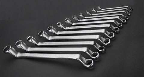 KLUCZE OCZKOWE ODGIĘTE 6-32MM, 12 SZTUK NEO KLUCZE OCZKOWE ODGIĘTE 6-32MM, 12 SZTUK NEO