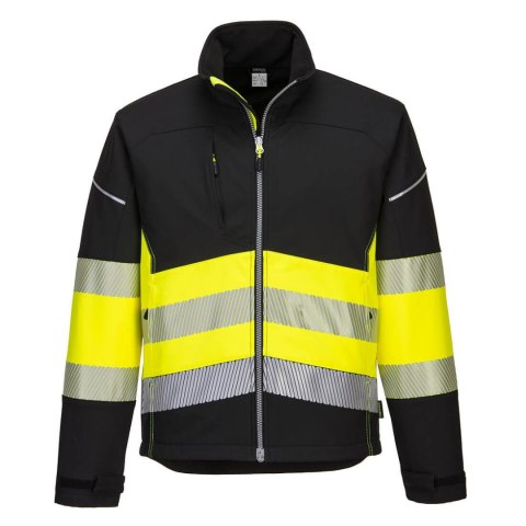 KURTKA OSTRZEGAWCZA SOFTSHELL PW375BKY ROZMIAR XXL PORTWEST KURTKA OSTRZEGAWCZA SOFTSHELL PW375BKY ROZMIAR XXL PORTWEST