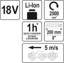 OKRZESYWARKA NA WYSIĘGNIKU 18V 2.0-2.8M BEZ AKUMULATORA YATO