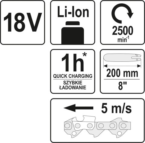 OKRZESYWARKA NA WYSIĘGNIKU 18V 2.0-2.8M BEZ AKUMULATORA YATO OKRZESYWARKA NA WYSIĘGNIKU 18V 2.0-2.8M BEZ AKUMULATORA YATO