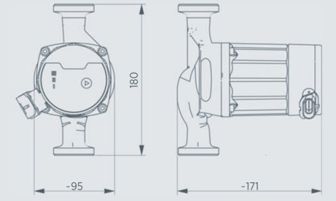 POMPA OBIEGOWA ELEKTRONICZNA DO C.O. 25/60 6/4'' INVENA POMPA OBIEGOWA ELEKTRONICZNA DO C.O. 25/60 6/4'' INVENA