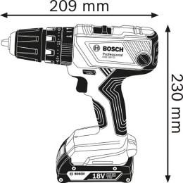 WIERTARKO-WKRĘTARKA AKU. UDAROWA GSB 18V-21 0*AH BOSCH