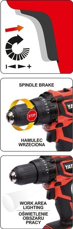 WKRĘTARKA BEZSZCZOTKOWA 18V BEZ AKUMULATORA YATO WKRĘTARKA BEZSZCZOTKOWA 18V BEZ AKUMULATORA YATO