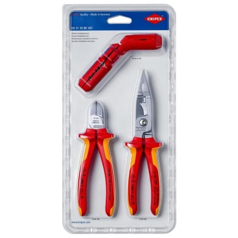 ZESTAW NARZĘDZI DO PRAC ELEKTROINSTALACYJNYCH 3SZT. KNIPEX ZESTAW NARZĘDZI DO PRAC ELEKTROINSTALACYJNYCH 3SZT. KNIPEX