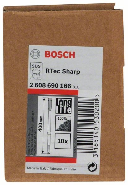 DŁUTO SDS-MAX SHARP RTEC 25*400MM 10PCS BOSCH DŁUTO SDS-MAX SHARP RTEC 25*400MM 10PCS BOSCH