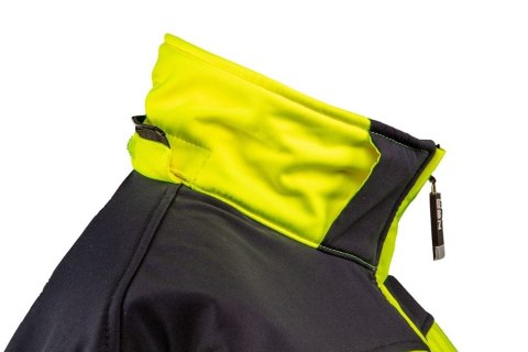 KURTKA ROBOCZA OSTRZEGAWCZA SOFTSHELL Z KAPTUREM ŻÓŁTA XXL NEO KURTKA ROBOCZA OSTRZEGAWCZA SOFTSHELL Z KAPTUREM ŻÓŁTA XXL NEO