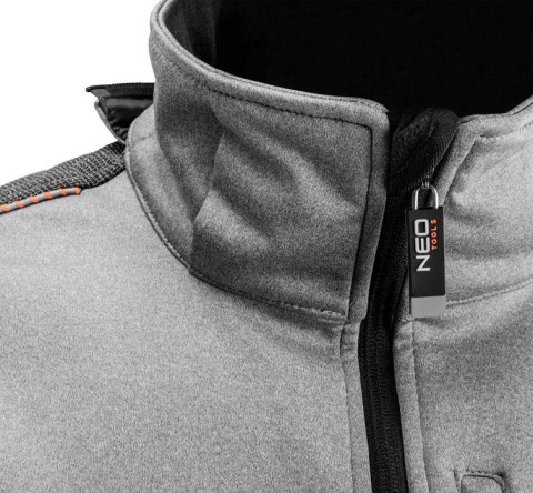 KURTKA SOFTSHELL Z KAPTUREM ODPINANYM, ROZMIAR S NEO KURTKA SOFTSHELL Z KAPTUREM ODPINANYM, ROZMIAR S NEO