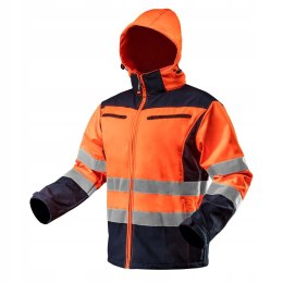 KURTKA SOFTSHELL Z KAPTUREM POMARAŃCZOWA, ROZMIAR XL NEO
