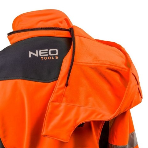 KURTKA SOFTSHELL Z KAPTUREM POMARAŃCZOWA, ROZMIAR M NEO KURTKA SOFTSHELL Z KAPTUREM POMARAŃCZOWA, ROZMIAR M NEO