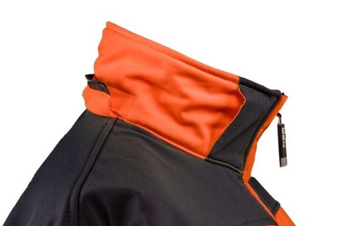 KURTKA SOFTSHELL Z KAPTUREM POMARAŃCZOWA, ROZMIAR M NEO KURTKA SOFTSHELL Z KAPTUREM POMARAŃCZOWA, ROZMIAR M NEO