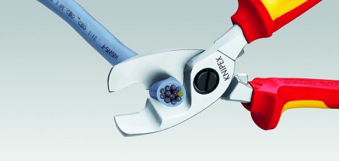 NOŻYCE DO KABLI IZOLOWANE PODWÓJNE OSTRZE 200MM KNIPEX NOŻYCE DO KABLI IZOLOWANE PODWÓJNE OSTRZE 200MM KNIPEX