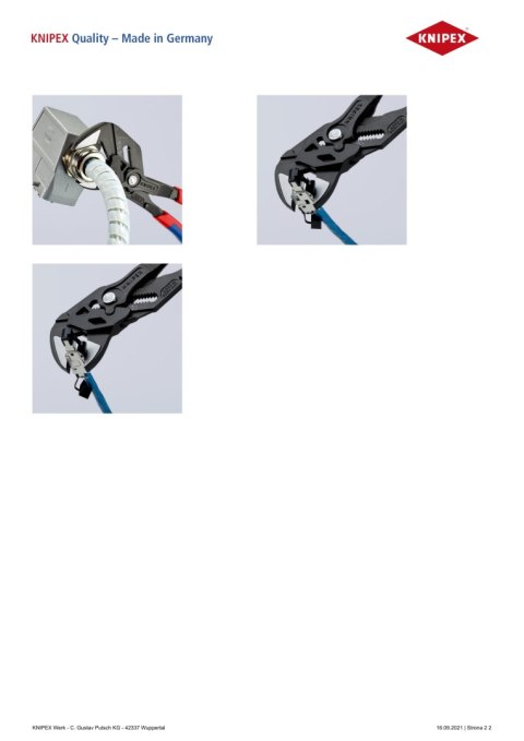 SZCZYPCE-KLUCZ 250MM KNIPEX SZCZYPCE-KLUCZ 250MM KNIPEX