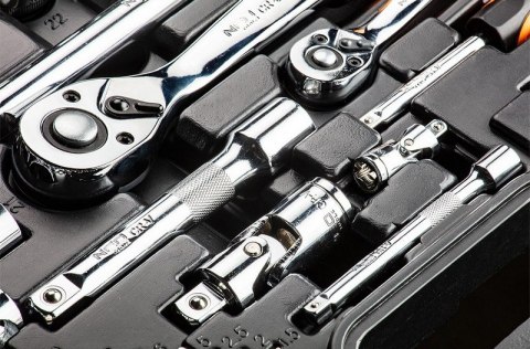 ZESTAW KLUCZY NASADOWYCH 1/4'',1/2'' 77 CZĘŚCI CRV NEO ZESTAW KLUCZY NASADOWYCH 1/4'',1/2'' 77 CZĘŚCI CRV NEO