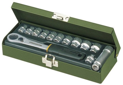 ZESTAW NASADEK 1/4'' Z GRZECHOTKĄ PRZELOTOWĄ, 13CZ. PROXXON ZESTAW NASADEK 1/4'' Z GRZECHOTKĄ PRZELOTOWĄ, 13CZ. PROXXON