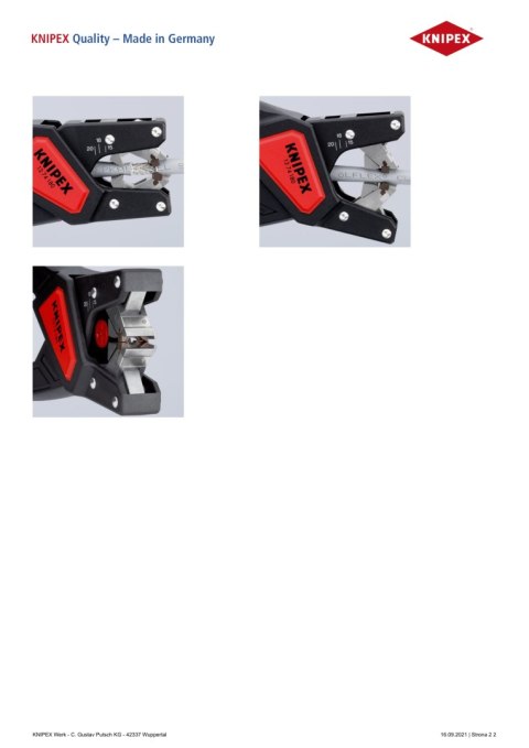 AUTOMATYCZNE SZCZYPCE DO ŚCIĄGANIA IZOLACJI KNIPEX AUTOMATYCZNE SZCZYPCE DO ŚCIĄGANIA IZOLACJI KNIPEX