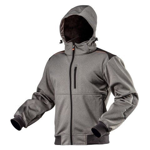 KURTKA SOFTSHELL Z KAPTUREM ODPINANYM, ROZMIAR XL NEO KURTKA SOFTSHELL Z KAPTUREM ODPINANYM, ROZMIAR XL NEO