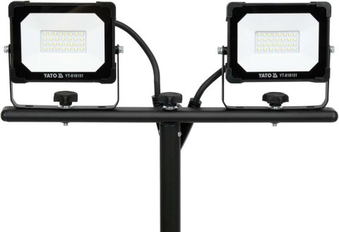 REFLEKTOR SMD LED ZE STOJAKIEM 2*30W 5700LM YATO REFLEKTOR SMD LED ZE STOJAKIEM 2*30W 5700LM YATO