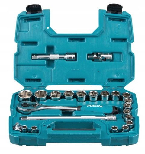 ZESTAW NASADEK + KLUCZ 1/2' Z GRZECHOTKĄ 23 EL. MAKITA ZESTAW NASADEK + KLUCZ 1/2' Z GRZECHOTKĄ 23 EL. MAKITA