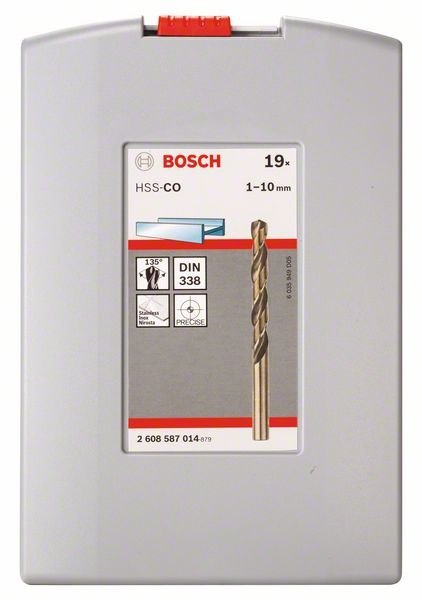 ZESTAW WIERTEŁ HSS-CO DO METALU 19 EL. BOSCH ZESTAW WIERTEŁ HSS-CO DO METALU 19 EL. BOSCH